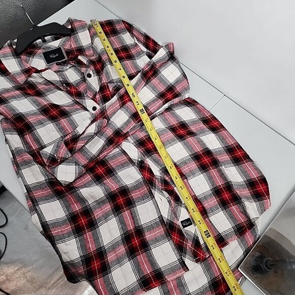 Rails Women's Long Sleeve Red Plaid Button Down Shirt Size Small Lightweight - Picture 8 of 8